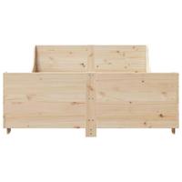 Bedframe zonder matras massief grenenhout 140x200 cm - thumbnail