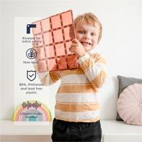 Connetix Base Plate Pastel Geel/Rood 2 stuks - thumbnail