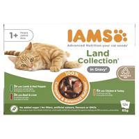Iams Delights Adult Land Collection in gravy natvoer kat (12x85 g) 48 x 85 g - thumbnail
