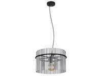 Globo Zwarte hanglampGorley met smoke glas Ø 40cm - 15698H - thumbnail
