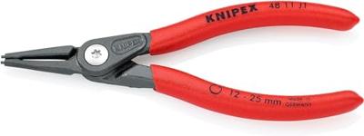 Knipex 48 11 J1 Precisie-borgveertang Geschikt voor borgringen Binnenringen 12-25 mm Puntvorm Recht Knipex 48 11 J1 Precisie-borgveertang Geschikt voor borgringen Binnenringen 12-25 mm Puntvorm Recht