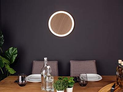 ECO-Light 9053 S WO MOON LED-plafondlamp LED 18 W Hout