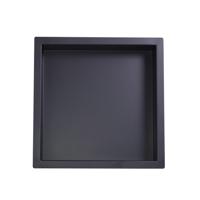 Inbouwnis BWS Elegance 30x30x7 cm Mat Zwart - thumbnail