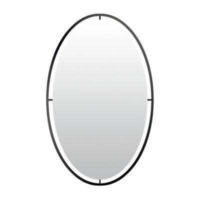 Len-Fra wandspiegel salem zwart 60 cm | 2 stuks