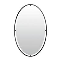 Len-Fra wandspiegel salem zwart 60 cm | 2 stuks - thumbnail