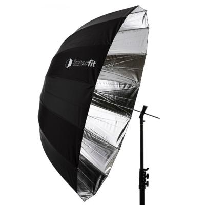 Interfit 65" (165cm) Silver Parabolic Umbrella Interfit 65" (165cm) Silver Parabolic Umbrella