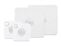 Tile Mate met verwisselbare batterij en Tile Slim - sleutelvinder. Portemonneevinder. Artikelzoeker - 4-pack (2 x Mate, 2 x slim) - thumbnail