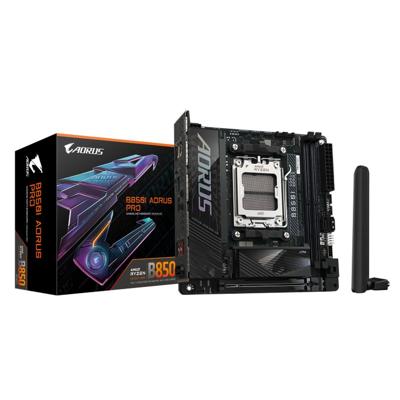 Gigabyte B850I AORUS PRO Moederbord Socket AMD AM5 Vormfactor Mini-ITX Moederbord chipset AMD® B850