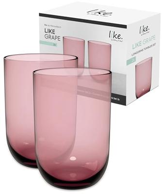 LIKE BY VILLEROY & BOCH - Like Grape - Longdrinkglas 0,45l set/2 LIKE BY VILLEROY & BOCH - Like Grape - Longdrinkglas 0,45l set/2