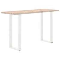Bartafelpoten 2 st U-vormig 40x(100-101) cm staal wit - thumbnail
