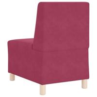 Fauteuil 55 cm fluweel wijnrood - thumbnail