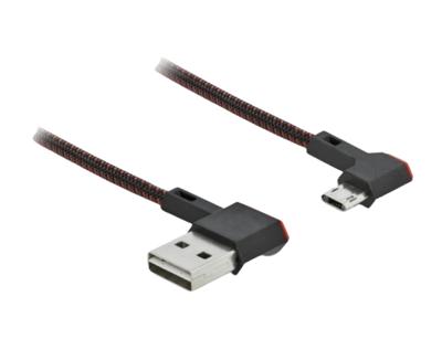 Delock USB-kabel USB 2.0 USB-A stekker, USB-micro-B stekker 2.00 m Zwart 85273