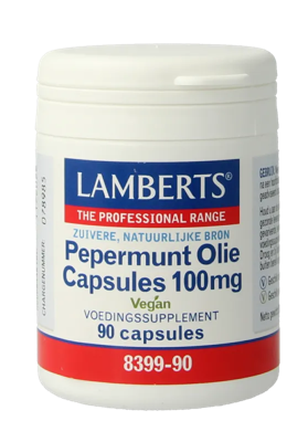 Lamberts Pepermuntolie 100mg Capsules