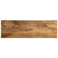 Wandtafel 110x35x76 cm massief mangohout en ijzer bruin - thumbnail
