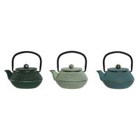 Theepot Home ESPRIT Blauw Groen Roestvrij staal Ijzer 400 ml (3 Stuks) - thumbnail