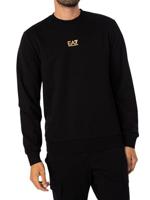 EA7 Emporio Armani 8NPM30 Sweater Heren Zwart/Goud - Maat S - Kleur: GoudZwart | Soccerfanshop - thumbnail