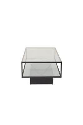 Nohr Salontafel 'Sheema' Glas, 130 x 60cm, kleur Zwart Nohr Salontafel 'Sheema' Glas, 130 x 60cm, kleur Zwart