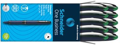 Rollerpen Schneider One Business 0.6mm groen | 10 stuks Rollerpen Schneider One Business 0.6mm groen | 10 stuks