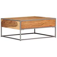 Salontafel 75x75x35 cm massief acaciahout - thumbnail