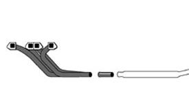 Simons uitlaat passend voor Opel Manta/Ascona 2.0 E/GTE/GSi 083E Simons uitlaat passend voor Opel Manta/Ascona 2.0 E/GTE/GSi 083E