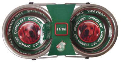 Hondenbak set 2 rvs bakken 17 cm Gebr de Boon - Gebr de boon
