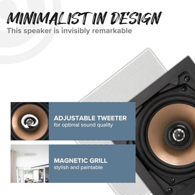 Artsound HPSQ525 Inbouwluidspreker - Wit (Paar)