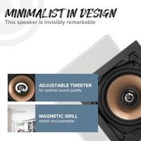 Artsound HPSQ525 Inbouwluidspreker - Wit (Paar) - thumbnail