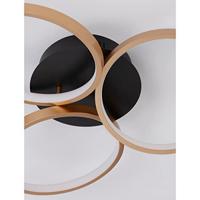 Lyora Design plafondlampElize zwart met goud Ø 55cm - 9248112 - thumbnail