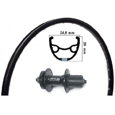 Kgs Achterwiel zac19 28 inch freewheel fh-m475 32g zwart