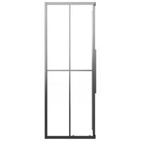 VidaXL Douchecabine 70x70x180 cm mat esg zwart - thumbnail