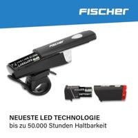 FISCHER FAHRRAD Fietsverlichtingsset LED werkt op batterijen Zwart - thumbnail
