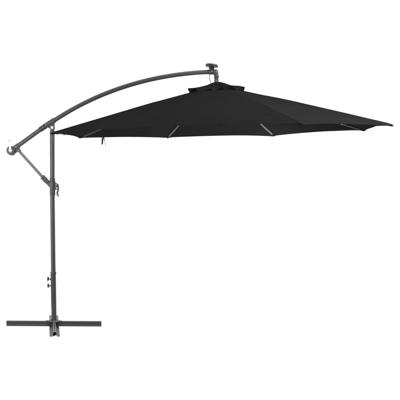 Zweefparasol met aluminium paal 350 cm zwart Zweefparasol met aluminium paal 350 cm zwart