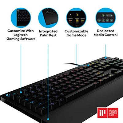LOGITECH G213 Prodigy Gamer-toetsenbord - QWERTY LOGITECH G213 Prodigy Gamer-toetsenbord - QWERTY