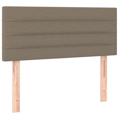 Boxspring met matras stof taupe 100x200 cm - thumbnail
