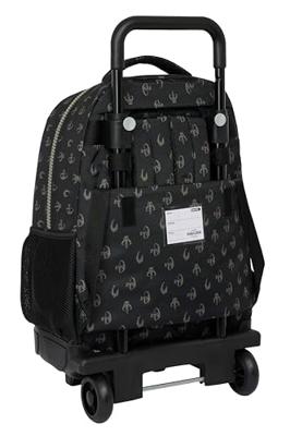 Schoolrugzak met Wielen The Mandalorian This is the way Zwart 33 X 45 X 22 cm