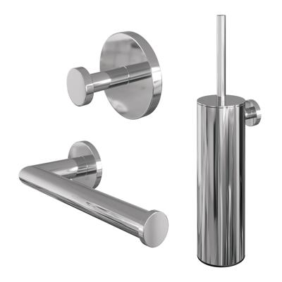 Toiletaccessoire Set Brauer Chrome 3-in-1 Chrome Toiletaccessoire Set Brauer Chrome 3-in-1 Chrome
