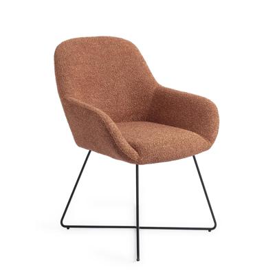 Jesper Home Eetkamerstoel 'Kushi' Cross Black, kleur Amber Autumn