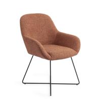 Jesper Home Eetkamerstoel 'Kushi' Cross Black, kleur Amber Autumn - thumbnail