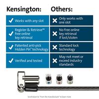Kensington 3-in-1 laptopslot met sleutel - thumbnail