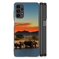 Samsung Galaxy A13 4G Dierenprint Telefoonhoesje Olifanten - thumbnail