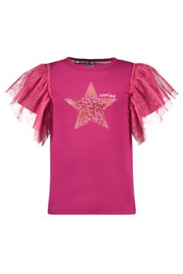 B.Nosy zomer t-shirt meisjes - K3 - fuchsia - mesh - Tora