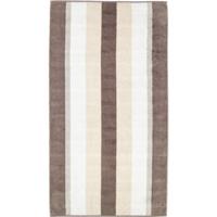 Cawö Cawo Noblesse Stripes Badlaken 80x150 walnuss - thumbnail