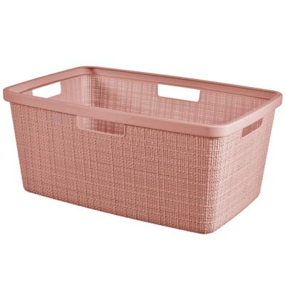 Curver jute wasmand - 46 liter - roze