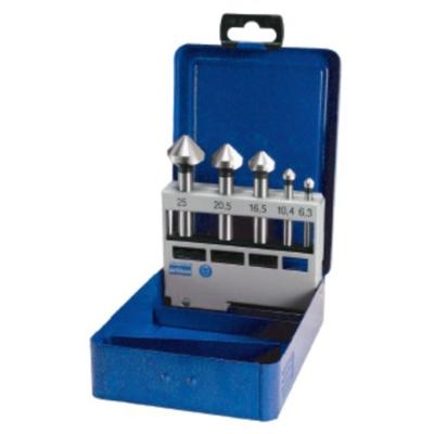 Promat/Tecwerk Set verzinkboren | DIN 335 C 90 graden | 6,3-25 mm | HSS | 5-delig kunststof cassette - 4000865210 Promat/Tecwerk Set verzinkboren | DIN 335 C 90 graden | 6,3-25 mm | HSS | 5-delig kunststof cassette - 4000865210