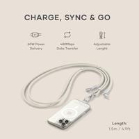 Satechi OntheGo Crossbody Lanyard kabel - Sand - thumbnail
