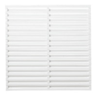 Witte Houten Tuinscherm Osaka 180 x 180 CM - thumbnail