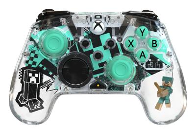 Gamepad - Xbox Series X|S, Xbox One en PC - Minecraft: Diamond - Draadloos - PDP - Transparant