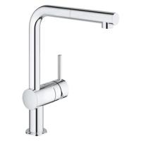 Grohe Minta Keukenkraan Met Draaibare L Uitloop En Uittrekbare Perlator Chroom - thumbnail