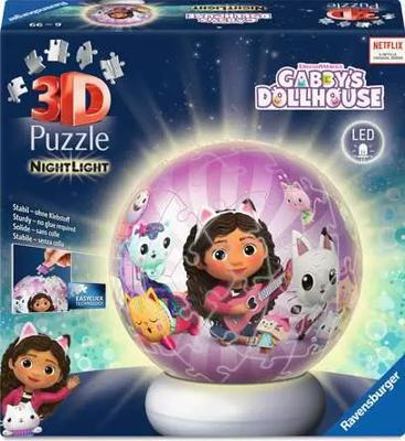 Ravensburger 3d puzzel nachtlamp gabby's dollhouse - 73st.