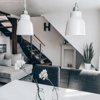 Zilver E27 fitting met 2 ringen industrieel - thumbnail